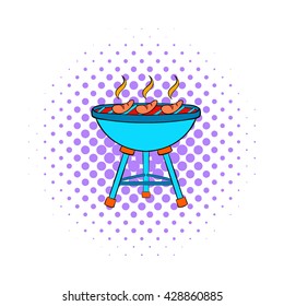 Grill sausages icon