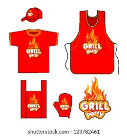 Grill set design.