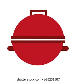 grill silhouette isolated icon