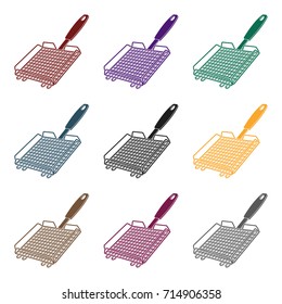 Grill grill.BBQ single icon in black style vector symbol stock illustration web.
