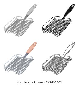 Grill grill.BBQ single icon in cartoon style vector symbol stock illustration web.