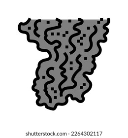 grill smell color icon vector. grill smell sign. isolated symbol illustration