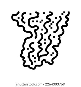 grill smell line icon vector. grill smell sign. isolated contour symbol black illustration