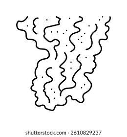 grill smell line icon vector. grill smell sign. isolated contour symbol black illustration