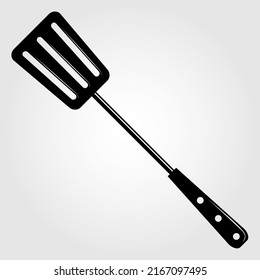 Grill Spatula Icon Isolated On White Background. Vector Illustration