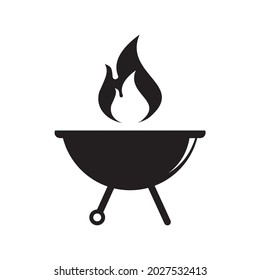 Símbolo de ilustración de icono de filetes de asador