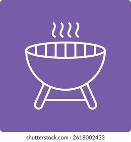Icono de Vector de la parrilla. Se puede utilizar para aplicaciones de impresión, móviles y de Web.