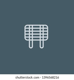 Grill vector icon. Grill concept stroke symbol design. Thin graphic elements vector illustration, outline pattern for your web site design, logo, UI. EPS 10.