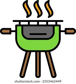 Grill Vector Icon Design Symbol
