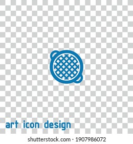 grill vector icon on an abstract background