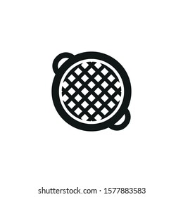grill vector icon on white background