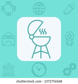 Grill vector icon sign symbol