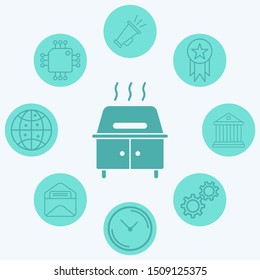 Grill vector icon sign symbol