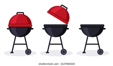 Grill vector illustration isolated on white background Eps 10