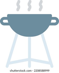 grill  Vector illustration on a transparent background. Premium quality symmbols. Line Color vector icons for concept and graphic design. 
