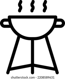 grill  Vector illustration on a transparent background. Premium quality symmbols. Thin line vector icons for concept and graphic design. 
