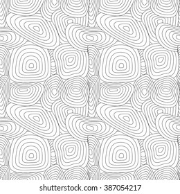 Grille black and white seamless pattern, EPS8 - vector graphics.