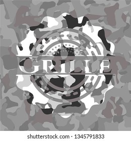 Grille grey camo emblem