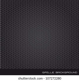 grille speaker over black background. vector illustration