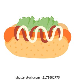 
grilled all beef hot dog with sides