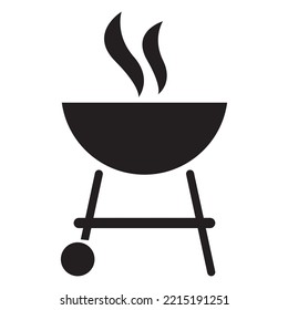  icono de parrillada icono de parrillada plantilla de diseño vectorial en color negro signo aislado en fondo blanco