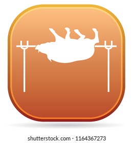 Grilled boar icon. Vector illustration