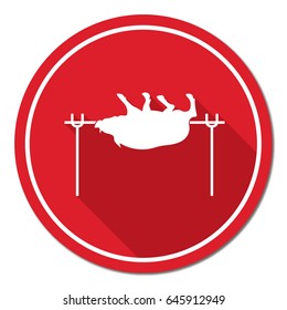 Grilled boar icon. Vector illustration