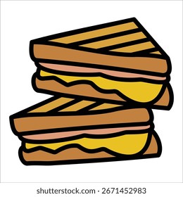Grillkäse Icon Element für Design