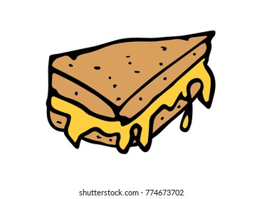grilled cheese  illustration