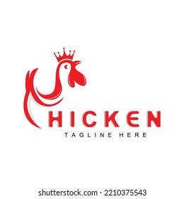 Grilled Chicken Barbecue Logo Design,Chicken Head Vector, Company Brand