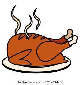 grilled chicken icon