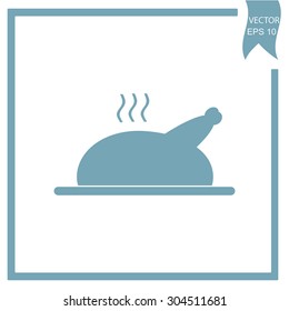 grilled chicken icon