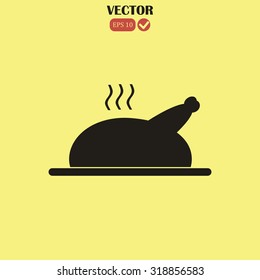 grilled chicken icon