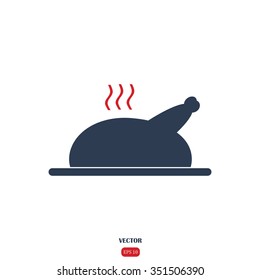 grilled chicken icon