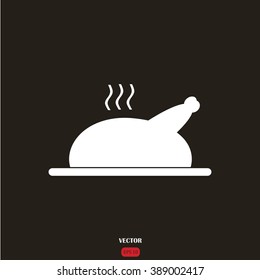 grilled chicken icon