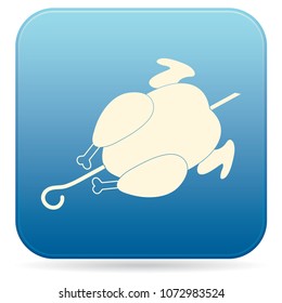 Grilled chicken icon. Vector illustration
