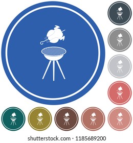 Grilled chicken icon. Vector illustration