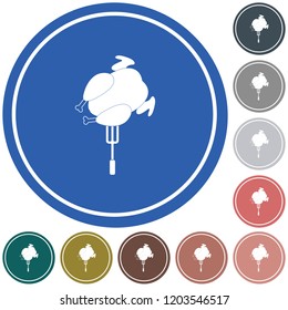 Grilled chicken icon. Vector illustration

