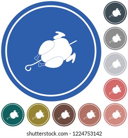 Grilled chicken icon. Vector illustration