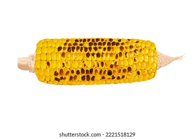 grilled corn on the cob isolated on a white background, Vector eps 10., perfect for wallpaper or design elements