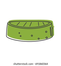 Grilled cucumber in doodle style isolated on white background barbecue object for summer party barbecue design