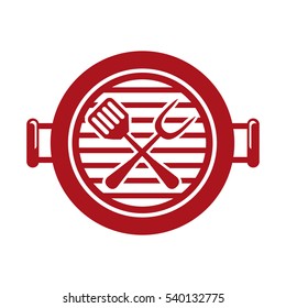 grilled device isolated icon vector illustration design