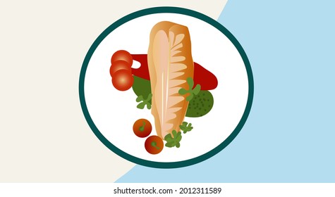 Grilled Dolly Fish with Sauce