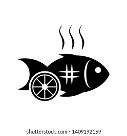 
Grilled Fish Icon - Illustration As A Simple Vector Sign & Trendy Symbol for Design and Food Websites, Presentation or Application.