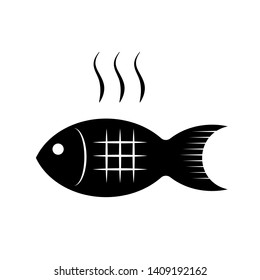
Grilled Fish Icon - Illustration As A Simple Vector Sign & Trendy Symbol for Design and Food Websites, Presentation or Application.