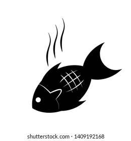 
Grilled Fish Icon - Illustration As A Simple Vector Sign & Trendy Symbol for Design and Food Websites, Presentation or Application.