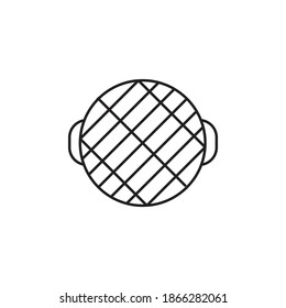 Grilled icon design isolated on white background