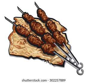 grilled kebab