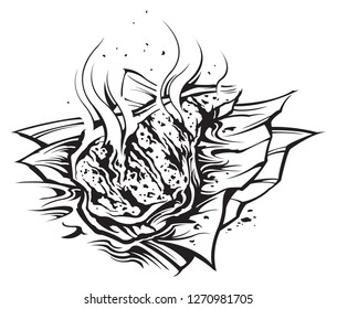 Grilled pork chop