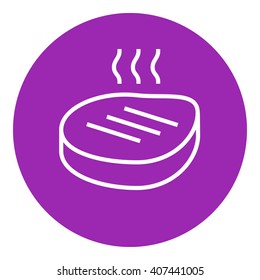 Symbol für gegrillte Steaklinie.